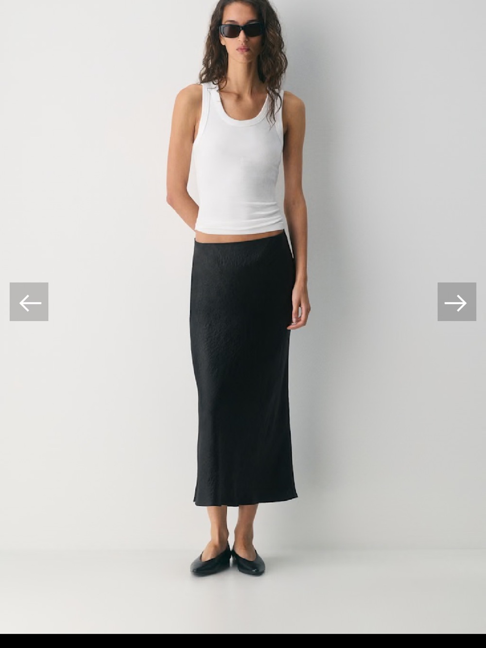 Aritzia Babaton Slip Satin Maxi Skirt Black Size 2